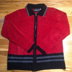 🖤❤️🖤 Zip Front Plush Knit Sweater 🖤❤️🖤
